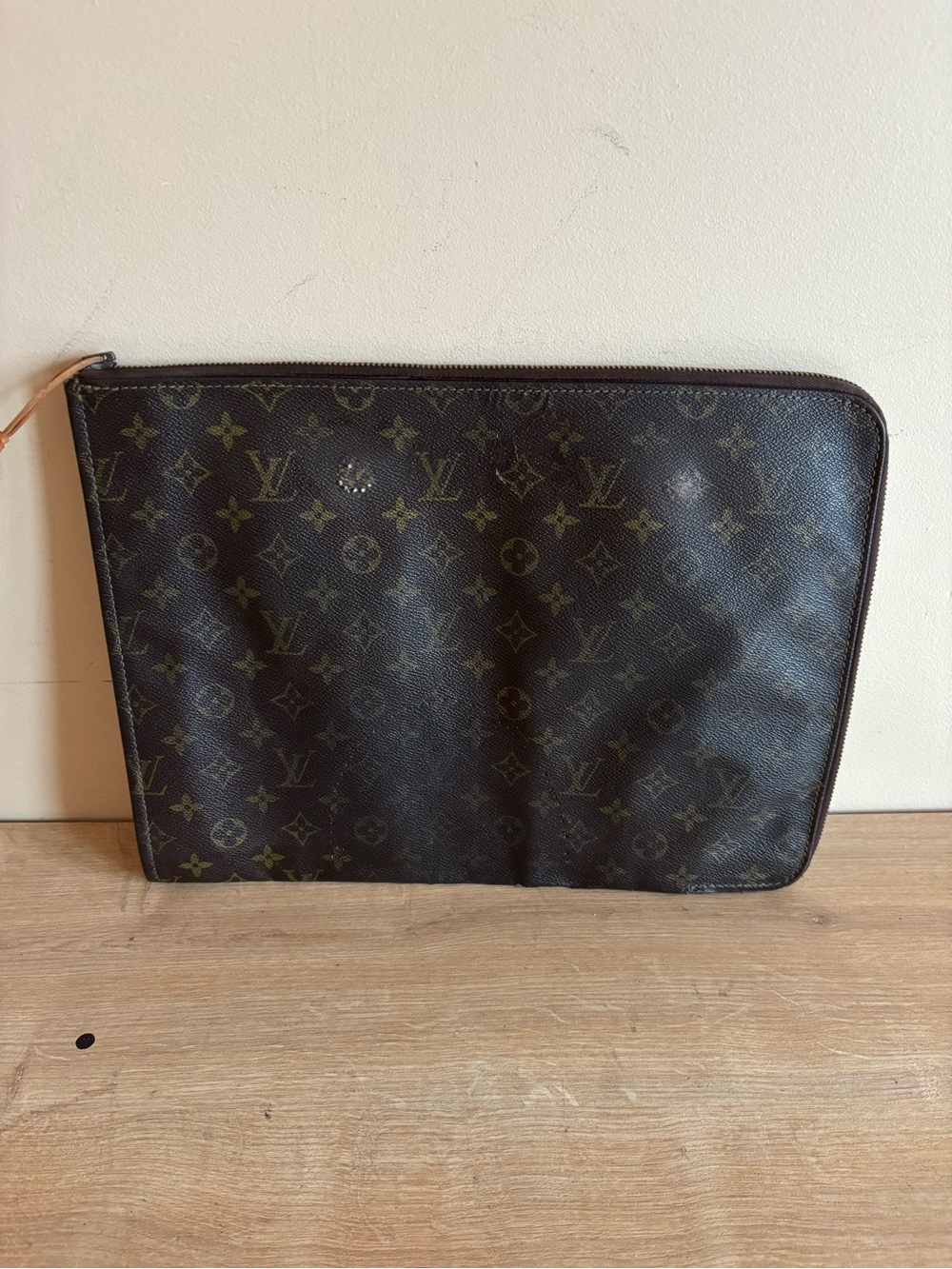 Louis Vuitton Monogram Canvas Toiletry Pouch in Brown and Tan